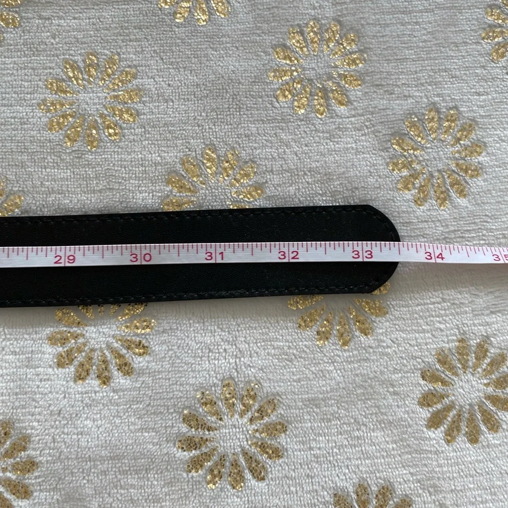 Limited Too Black Belt with Silver Heart Buckle